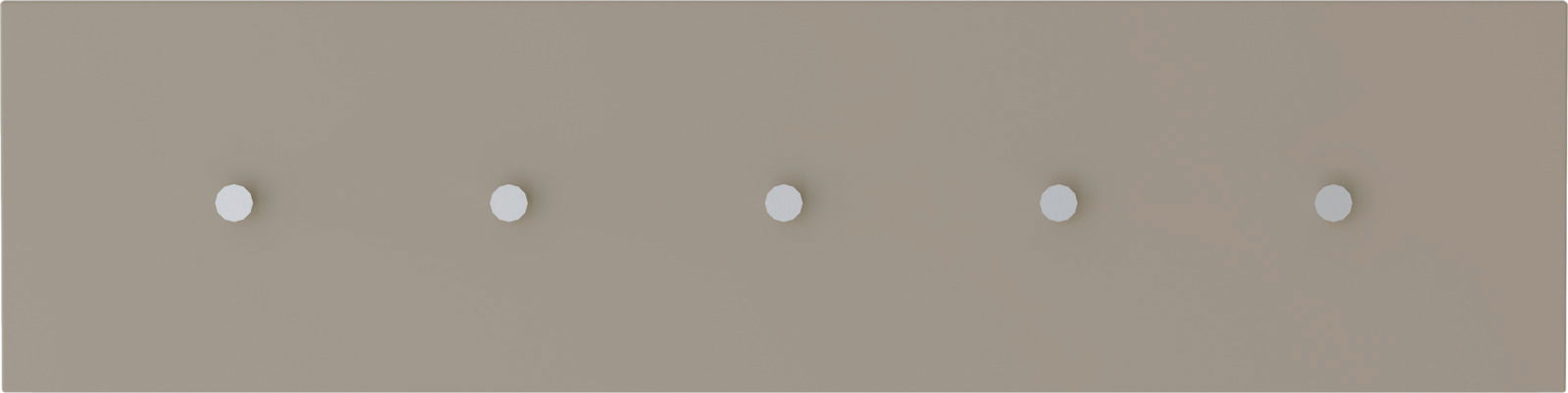 Moderano Hakenleiste LECCO Hakenleiste mit fünf Haken, frontal betrachtet