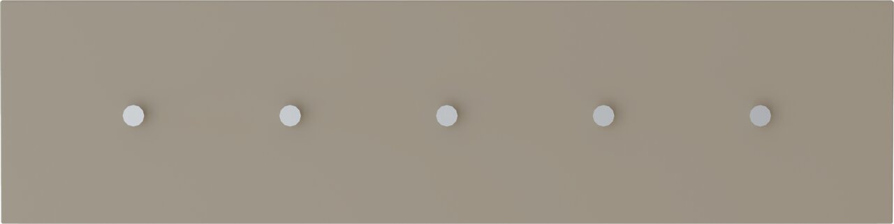 Moderano Hakenleiste LECCO Hakenleiste mit fünf Haken, frontal betrachtet