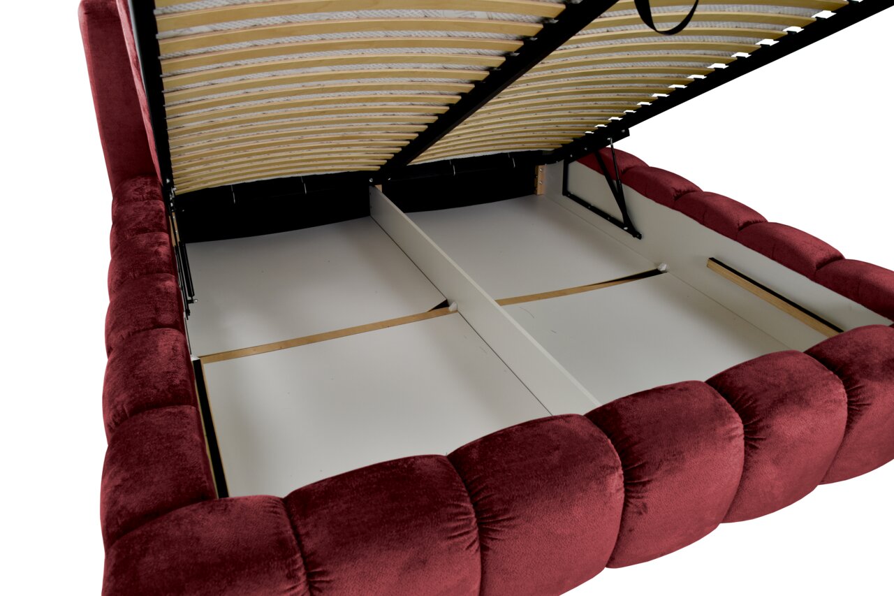 Bedframe met opklapbare lattenbodem, bovenaanzicht