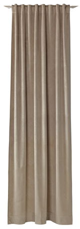 Dekoschal in Beige, frontal fotografiert, 130x250 cm