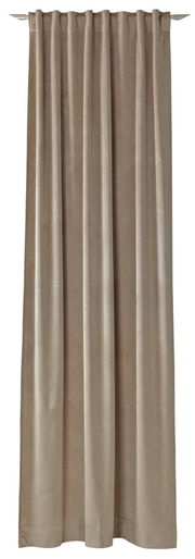 Dekoschal in Beige, frontal fotografiert, 130x250 cm