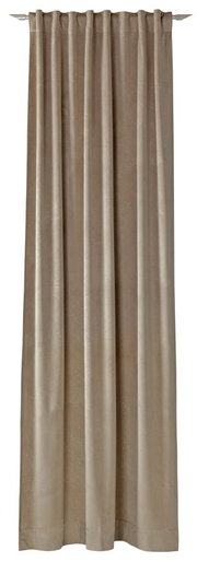 Dekoschal in Beige, frontal fotografiert, 130x250 cm