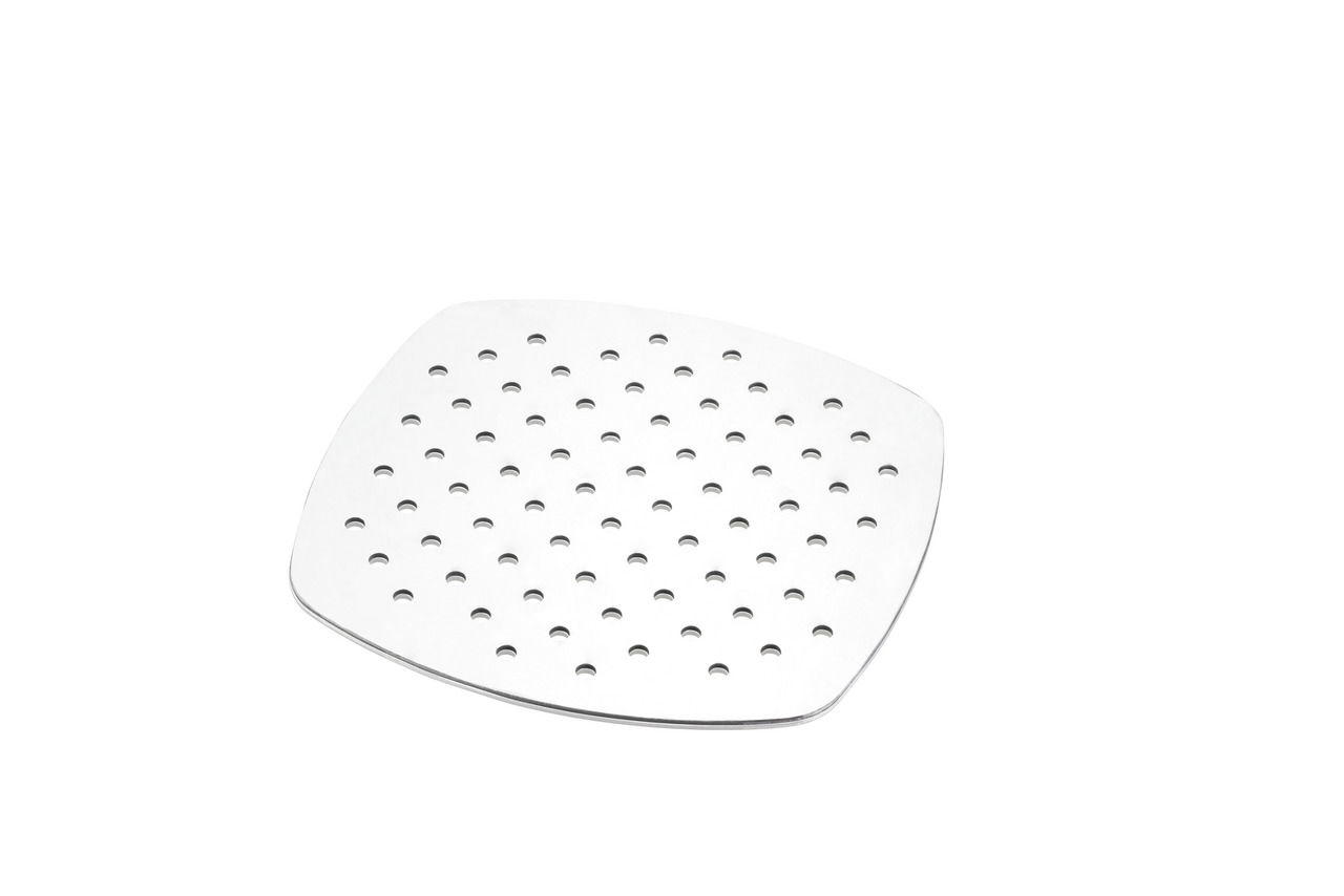 Metallscheibe mit Löchern, Draufsicht