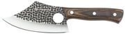 Kochmesser FARMER 14 cm mit gehämmerter Klinge und Holzgriff, Seitenansicht