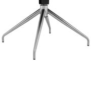 Metallstuhlbein mit vier Beinen, seitliche Perspektive