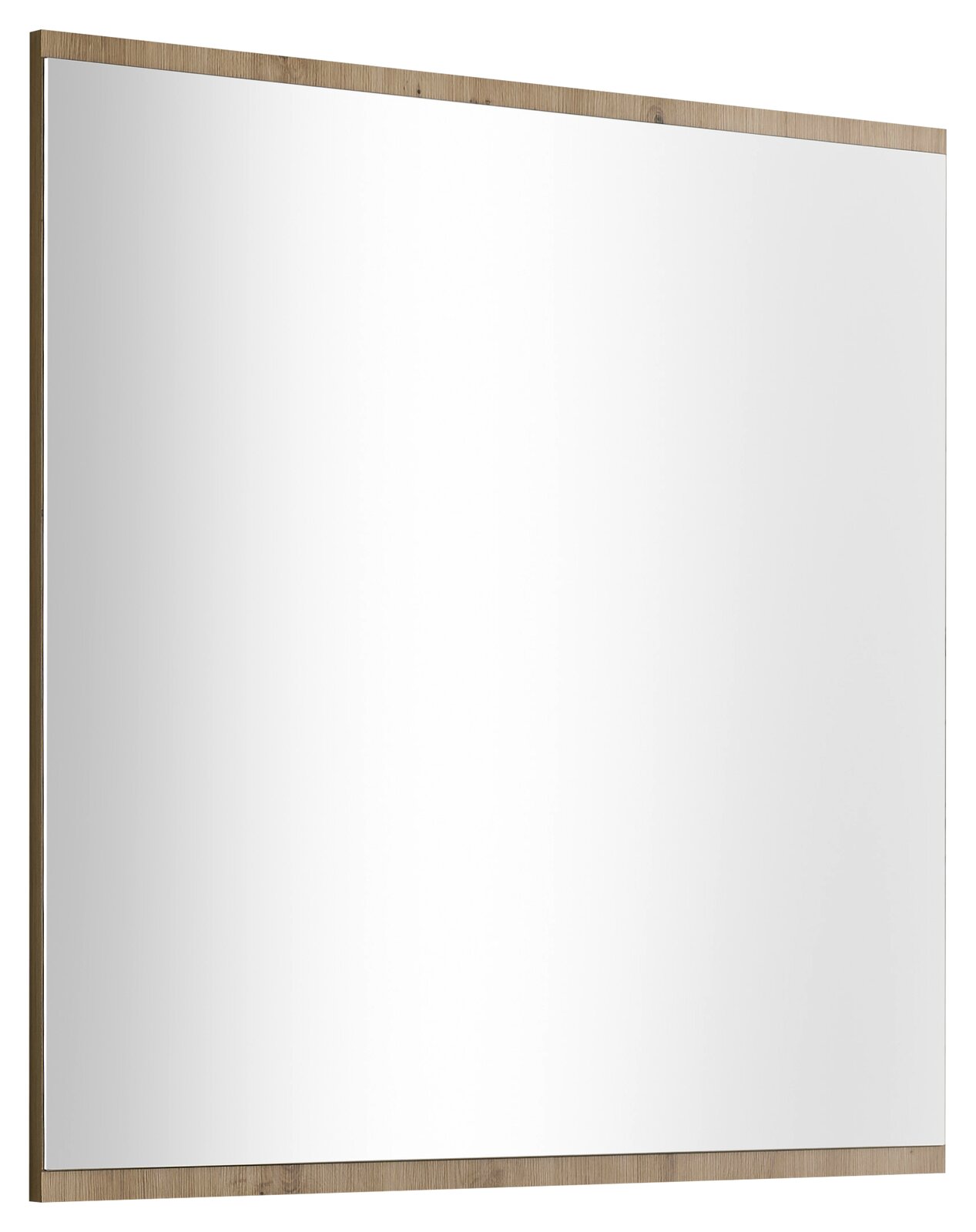 XORA Spiegel VOLANO Rechteckiger Spiegel mit Holzrahmen, seitliche Perspektive