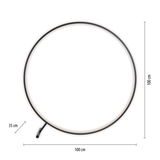 Runde Stehleuchte HULA, Draufsicht, Durchmesser 100 cm, Höhe 35 cm