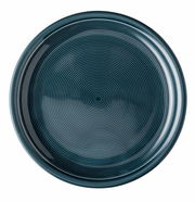 Frühstücksteller 20 cm in Night Blue mit kreisförmigem Muster, Ansicht von oben
