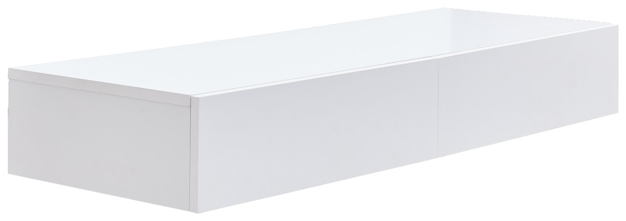 Hom´in Wandkonsole NEWNIQ Weiße Wandkonsole in rechteckiger Form, seitliche Perspektive