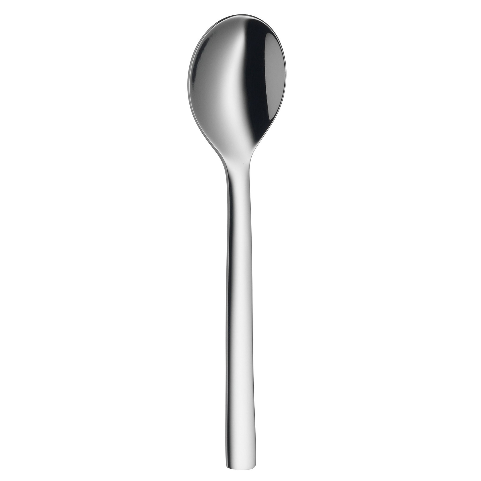 Espressolöffel aus Edelstahl, frontal abgebildet