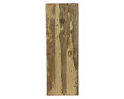 Rechteckiges Holztablett mit natürlicher Maserung, von oben betrachtet.