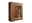 Hochwertiges Highboard aus Holz mit Glasvitrine, seitliche Perspektive