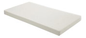 Weiße Matratze in schräger Perspektive, geeignet für das Produkt 'Matratze Little Mattress'.
