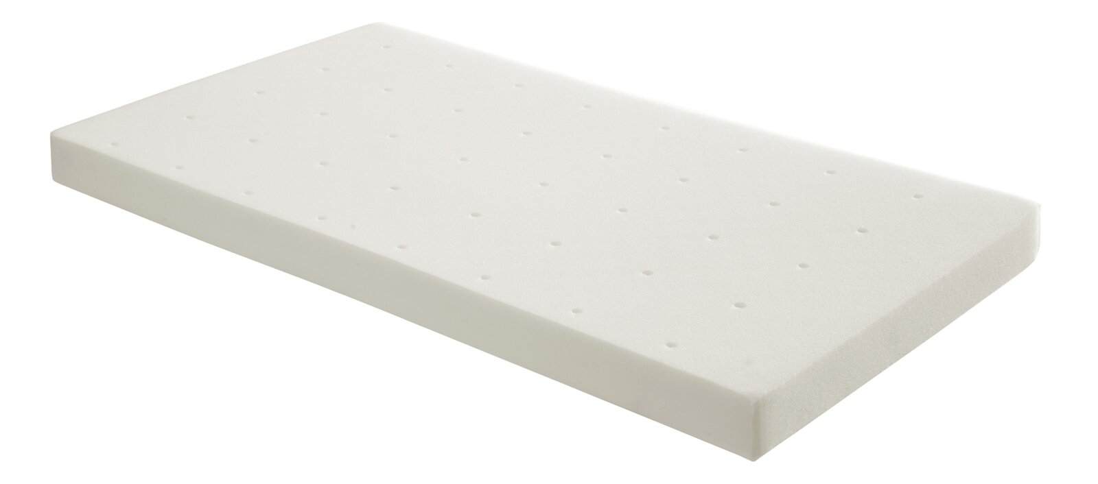 Paidi Matratze LITTLE CLOUD Weiße Matratze in schräger Perspektive, geeignet für das Produkt 'Matratze Little Mattress'.