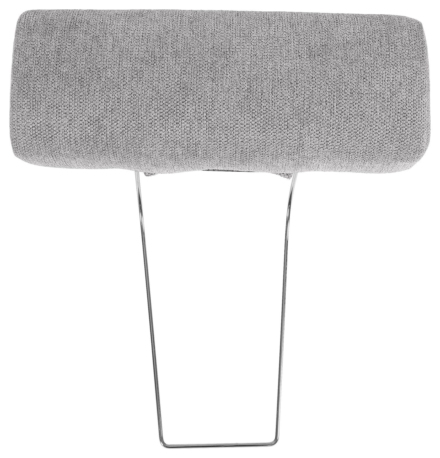 Hom´in Kopfstütze MAURIS Graue Kopfstütze mit Metallrahmen, Vorderansicht