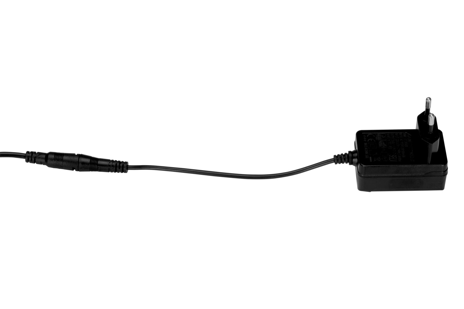 Netzteil mit Kabel, seitliche Perspektive