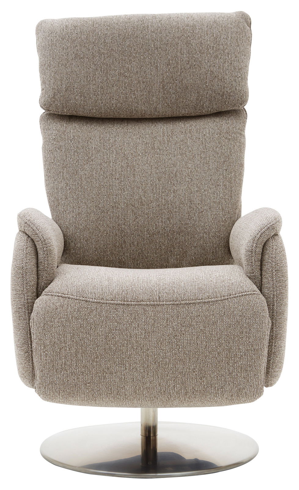 Dieter Knoll Fernsehsessel VARO STYLE LAZYLINE Bequemer Fernsehsessel in grauem Stoff, Frontalansicht