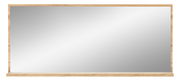 Großer rechteckiger Wandspiegel mit Holzrahmen, Frontalansicht