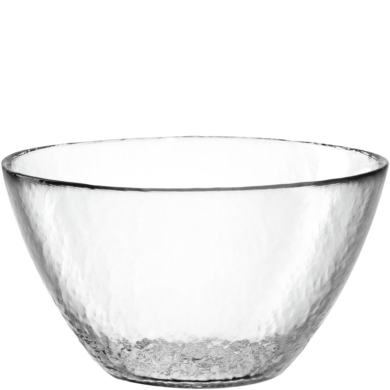 Doorzichtige glazen schaal Attivo 12 cm, zijaanzicht