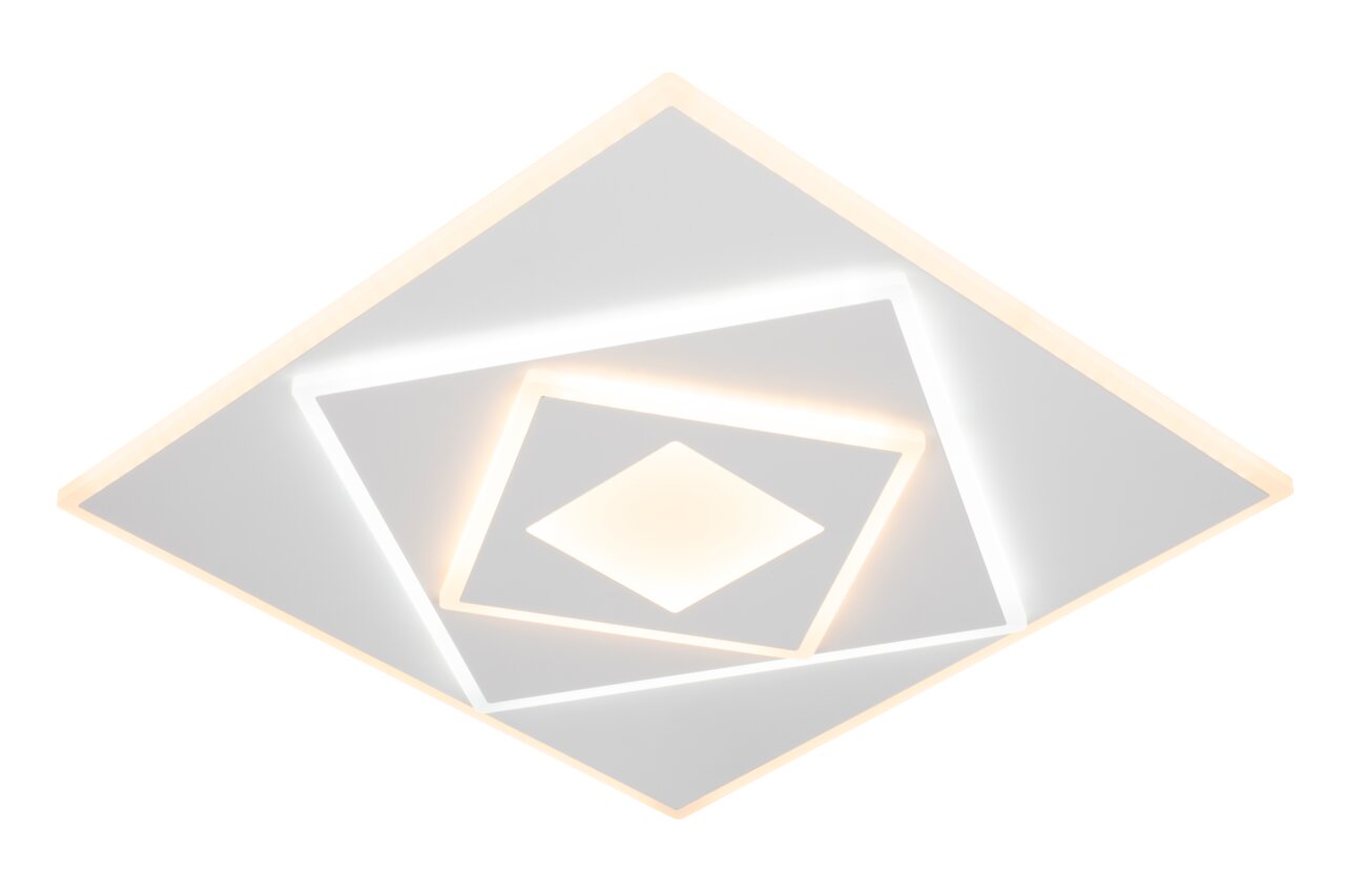 Novel LED-Deckenleuchte Moderne LED-Deckenleuchte in geometrischem Design, von unten betrachtet