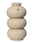 Beigefarbene, dreistufige Vase aus Portugal, frontal abgebildet.
