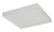 Vierkante led-plafondlamp in wit, zijaanzicht