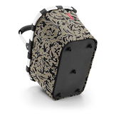 Carrybag mit floralem Muster, seitliche Perspektive
