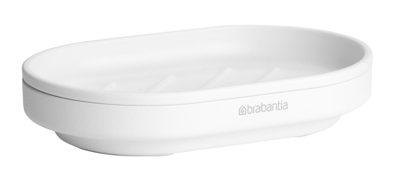 Brabantia Seifenschale MINDSET Weiße Seifenschale von Brabantia, seitliche Perspektive
