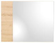 Spiegel mit Holzrahmen, Frontalansicht