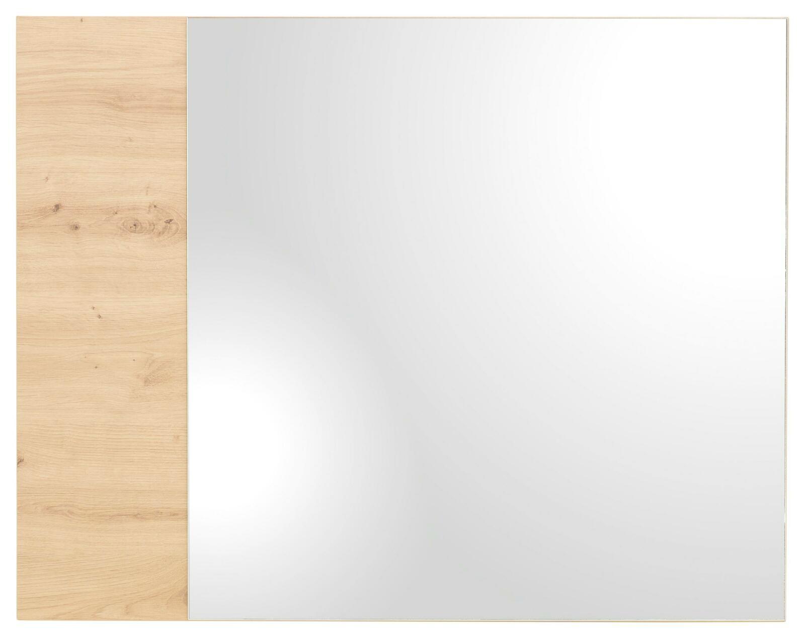 Spiegel mit Holzrahmen, Frontalansicht