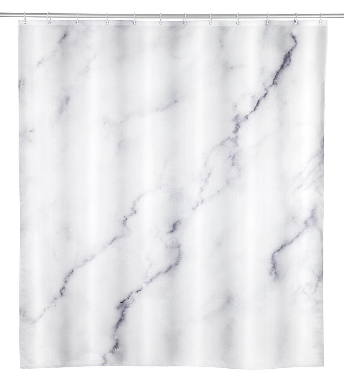 Schöner Wohnen Duschvorhang BALATRO Duschvorhang mit Marmoroptik, frontal betrachtet