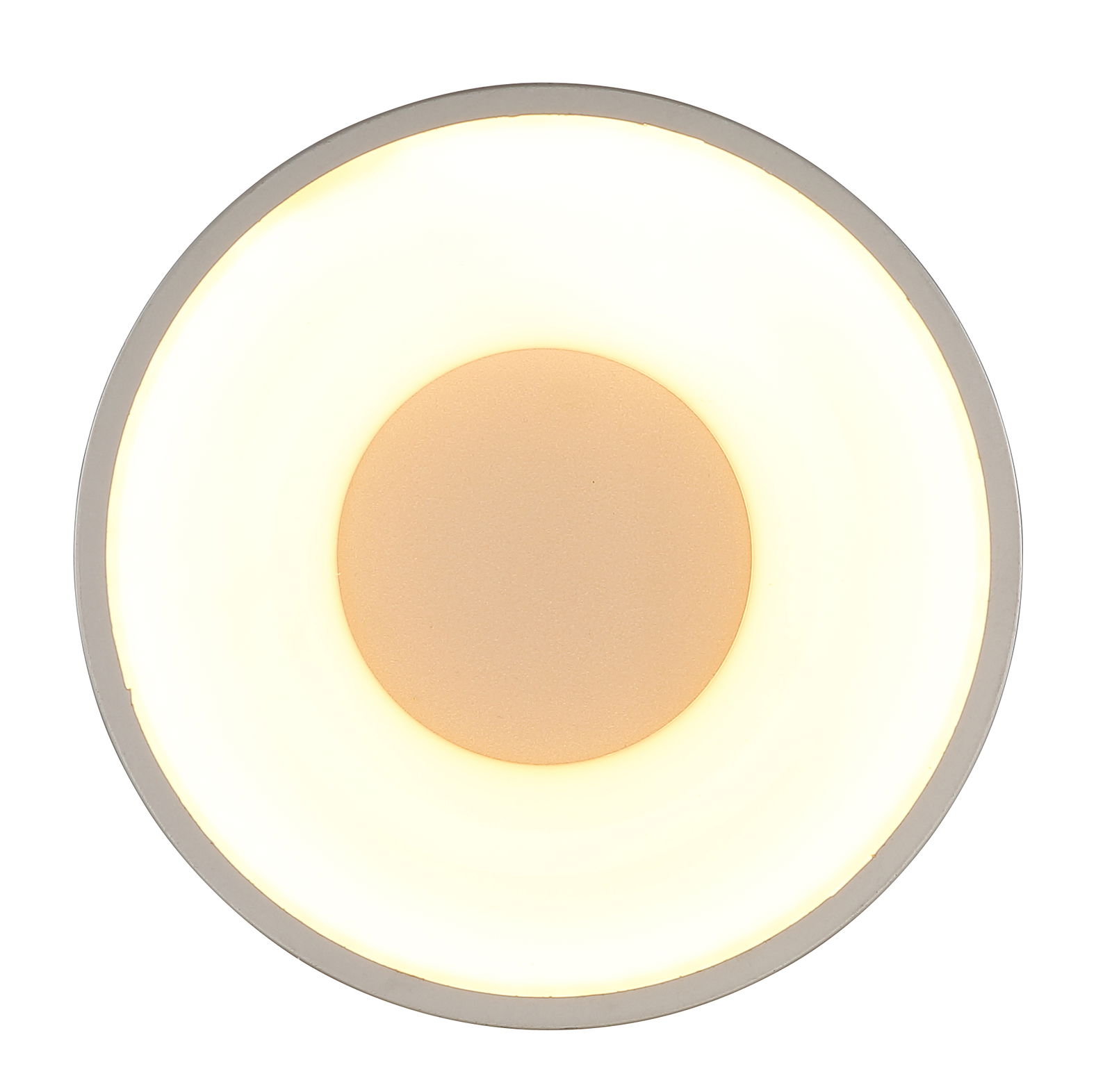 Runde Deckenleuchte Globo Lighting BERTHOLD mit warmweißer Beleuchtung, Ansicht von unten