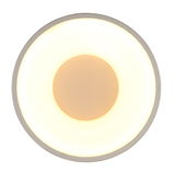 Runde Deckenleuchte Globo Lighting BERTHOLD mit warmweißer Beleuchtung, Ansicht von unten