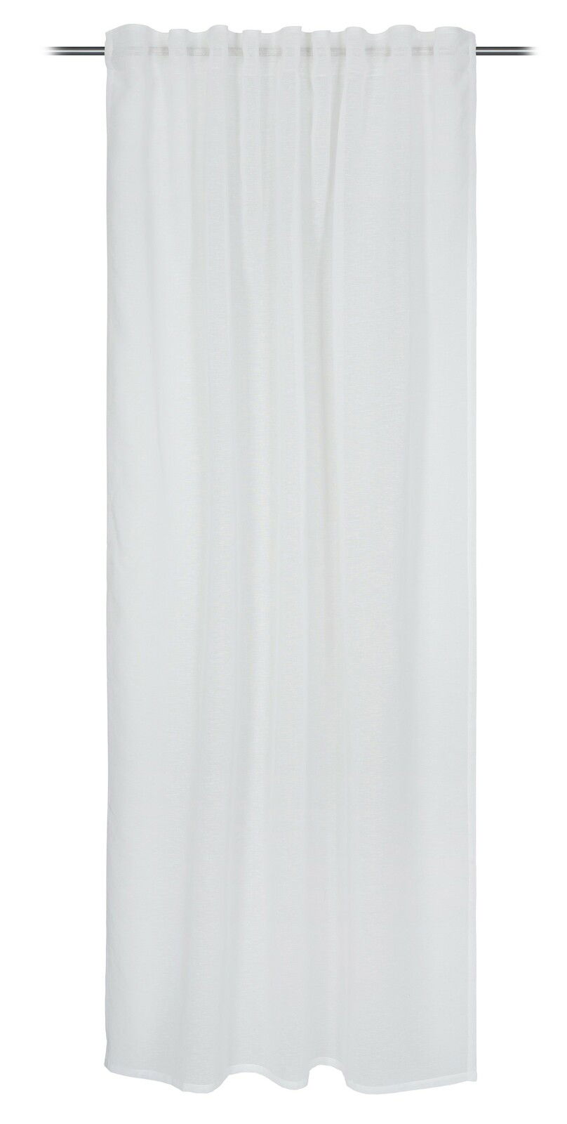 GÖZZE verd. Schlaufe CHARMING Weiße Gardine mit verdeckten Schlaufen, frontal aufgenommen, 140x245 cm