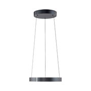 Moderne hanglamp PURE E-Clipse in zwart, zijaanzicht