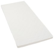 Viskoelastik-Topper STANDARD in Draufsicht, weiß, mit gestepptem Muster