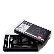 Menübesteck 30-teilig in geöffneter Verpackung, Perspektive von oben