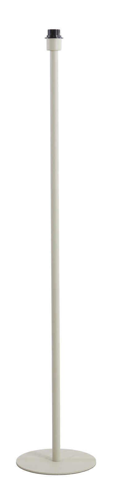 Light&Living Stehleuchte RODRIGO Stehleuchte in seitlicher Perspektive, schlanker weißer Ständer mit rundem Sockel.