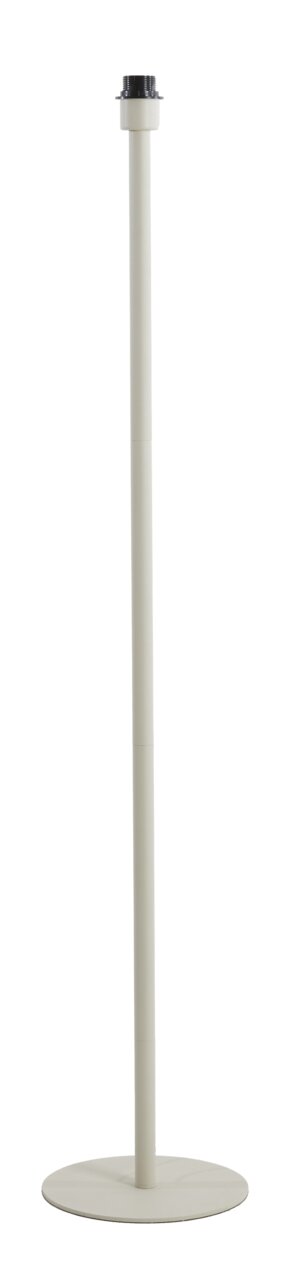 Light&Living Stehleuchte RODRIGO Stehleuchte in seitlicher Perspektive, schlanker weißer Ständer mit rundem Sockel.