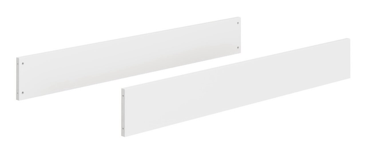 Paidi Umbauseiten KIRA Zwei weiße Umbauseiten aus Holz, seitliche Perspektive