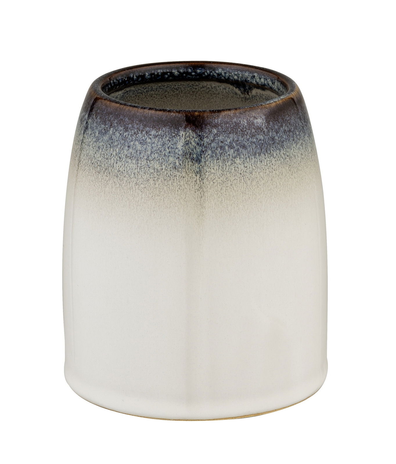 Schöner Wohnen Zahnputzbecher Zahnputzbecher in Braun und Weiß mit sanftem Farbverlauf, seitliche Perspektive