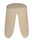 Beiger Universalhocker Comiso, Vorderansicht