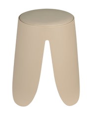 Beiger Universalhocker Comiso, Vorderansicht
