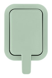 Grüner Seifenspender aus Kunststoff, Draufsicht