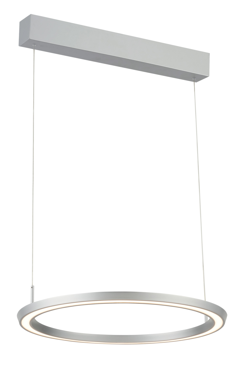 Bopp LED-Pendelleuchte SMART Moderne LED-Pendelleuchte in Ringform, seitliche Perspektive