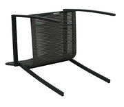 Gartensessel von unten, zeigt das Gestell und die Bespannung