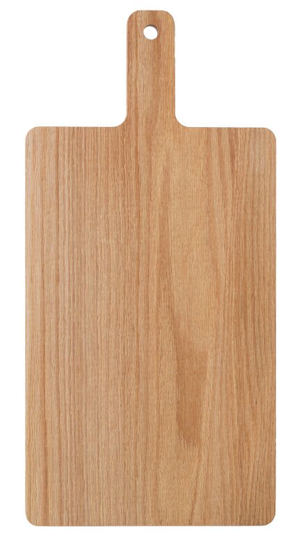 Holz-Schneidebrett mit Griff, Draufsicht