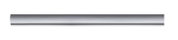 Metalen rail in zijaanzicht, 0,5 meter lang