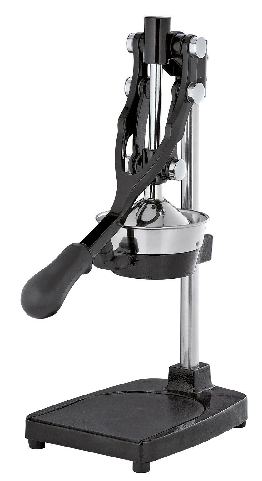 Profi-Granatapfelpresse LIVORN aus Metall, seitliche Perspektive