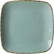 Speiseteller Casa 27cm blau, quadratisch mit abgerundeten Ecken, Ansicht von oben